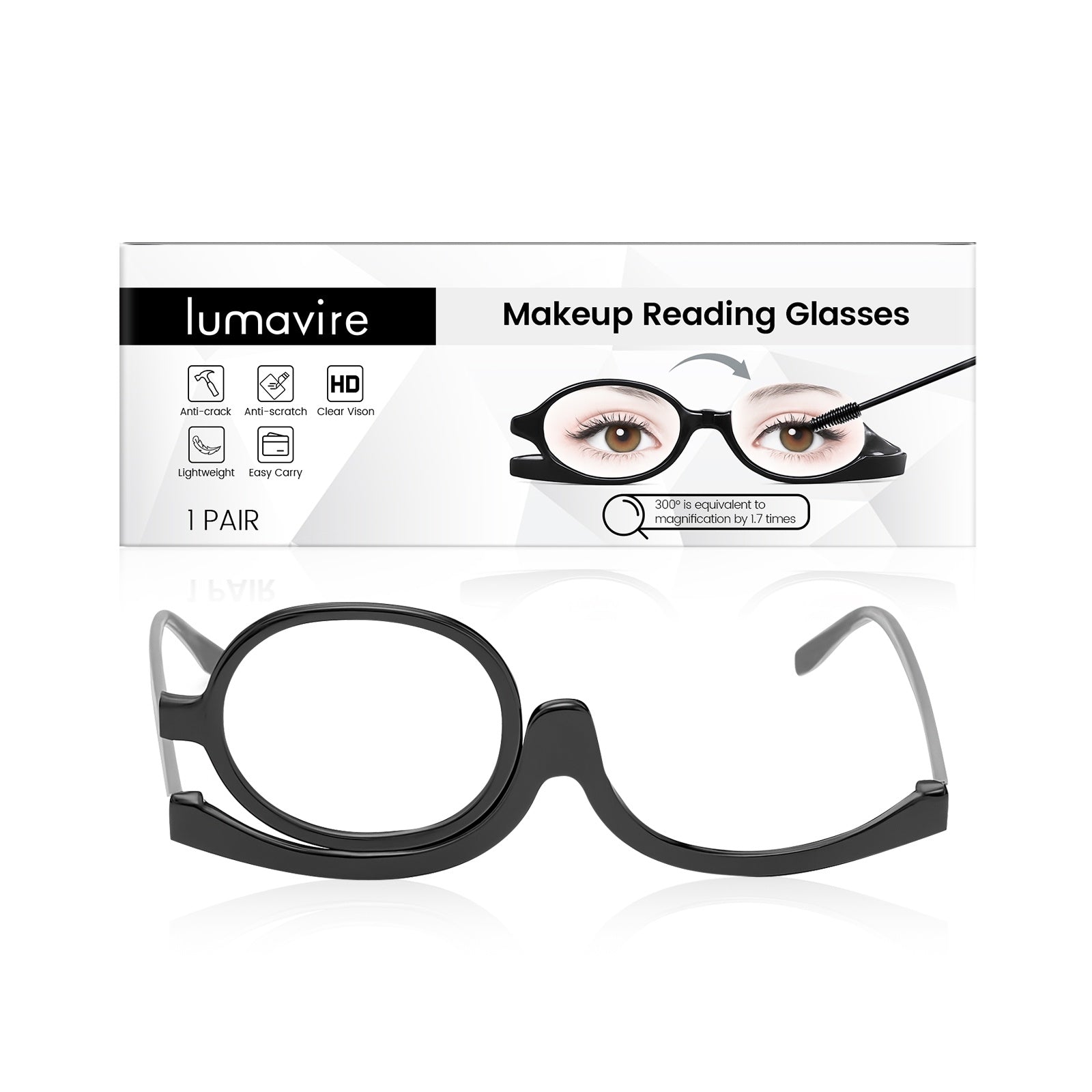PC Frame AC Lens Glasses – Lightweight and Durable