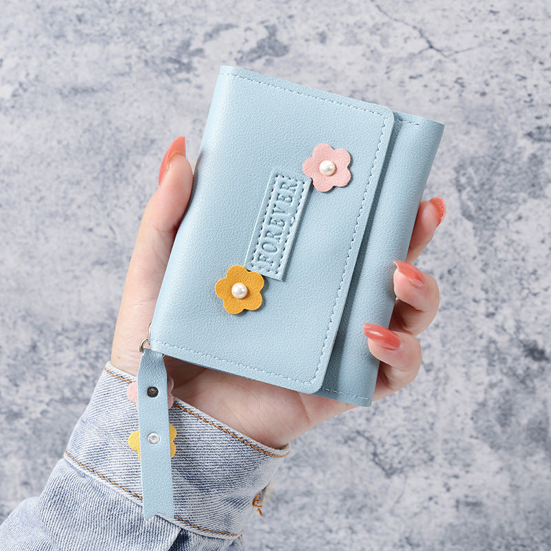Unisex Buckle Closure PU Leather Slim Cardholder Wallet