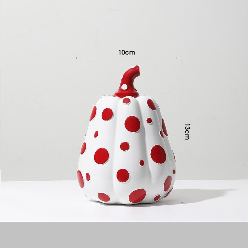 Nordic Polka Dot Pumpkin Ornament