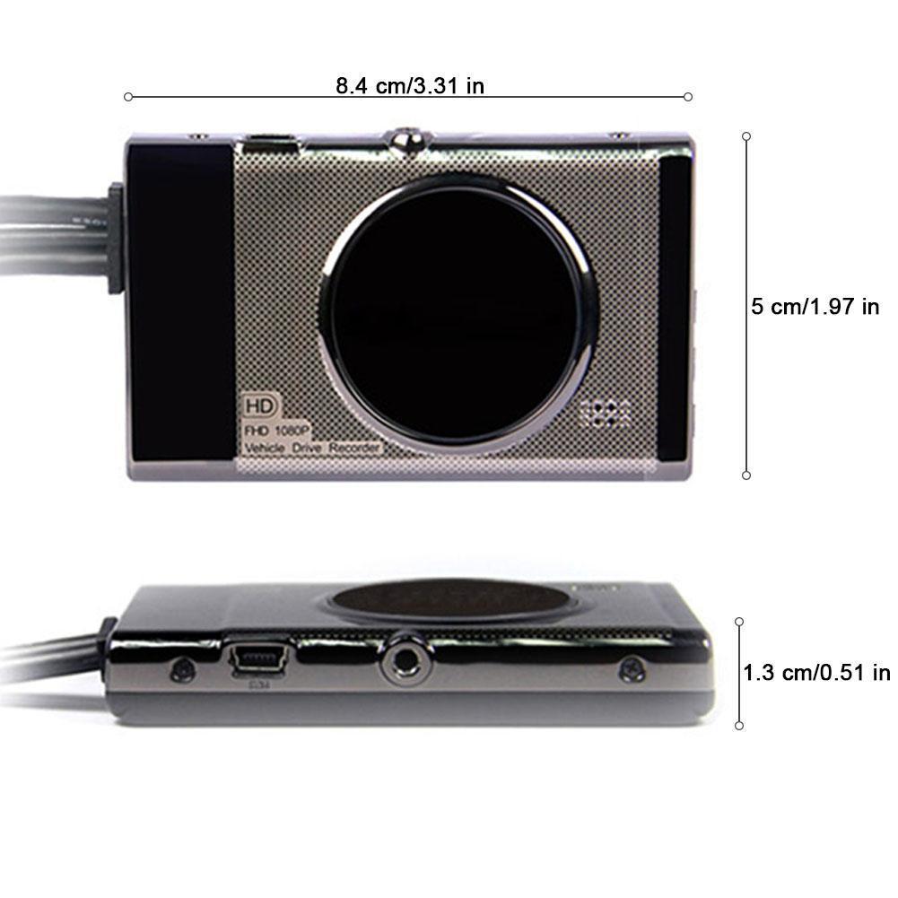 Dual Lens Motorcycle Dash Cam – Rainproof HD Front & Rear Recorder