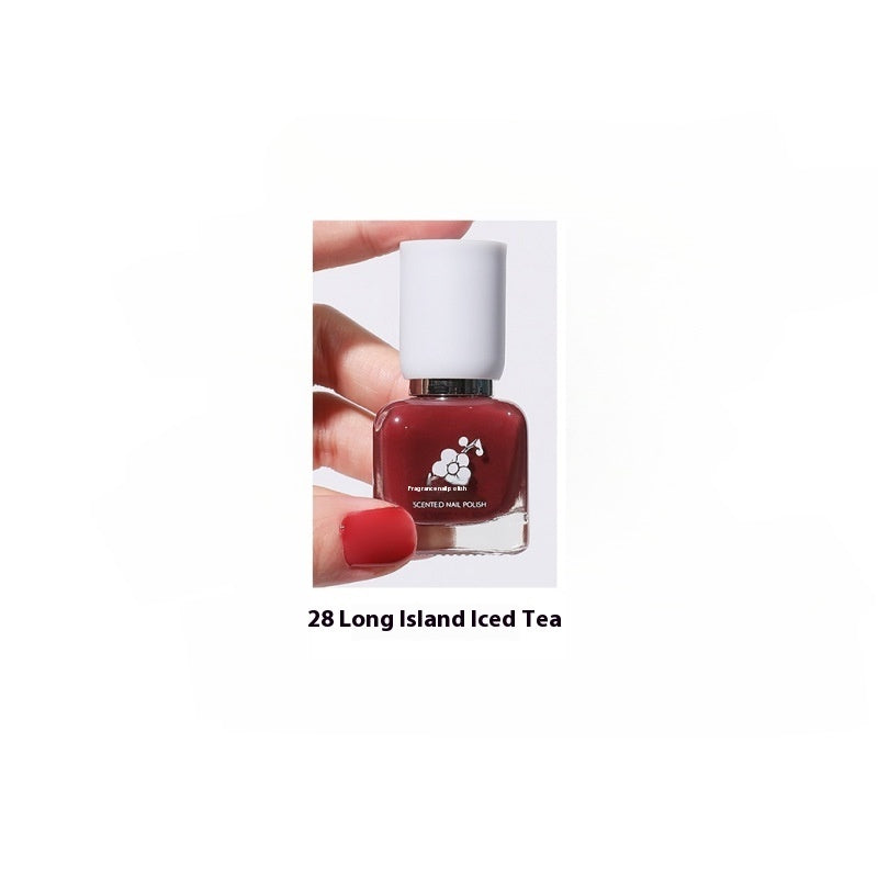 Water-based Quick-drying Baking-free Long-lasting Tearable Popular Color White Fragrance-retaining Nail Polish