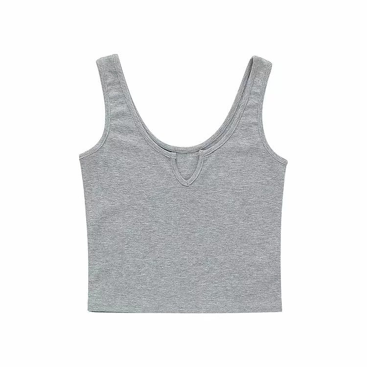 Basic All-matching Outdoor Vest Summer Ins Style American Retro Girl's Age-reducing Scheming Crop-top Spaghetti-strap Top