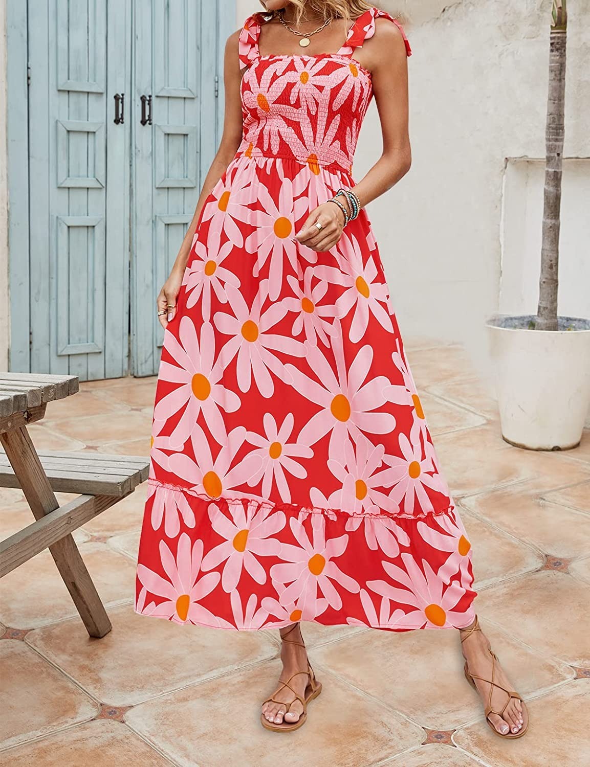 Bohemia Printed Sling Loose Casual Dress