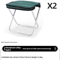 2PCS Dark Green Aluminum Alloy