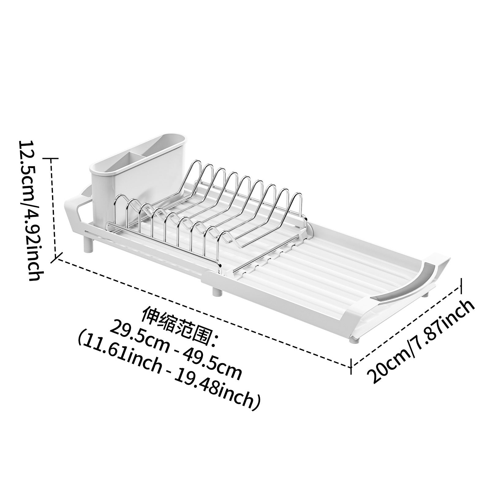 Single-layer Kitchen Dish Rack – Space-saving Drying Organizer