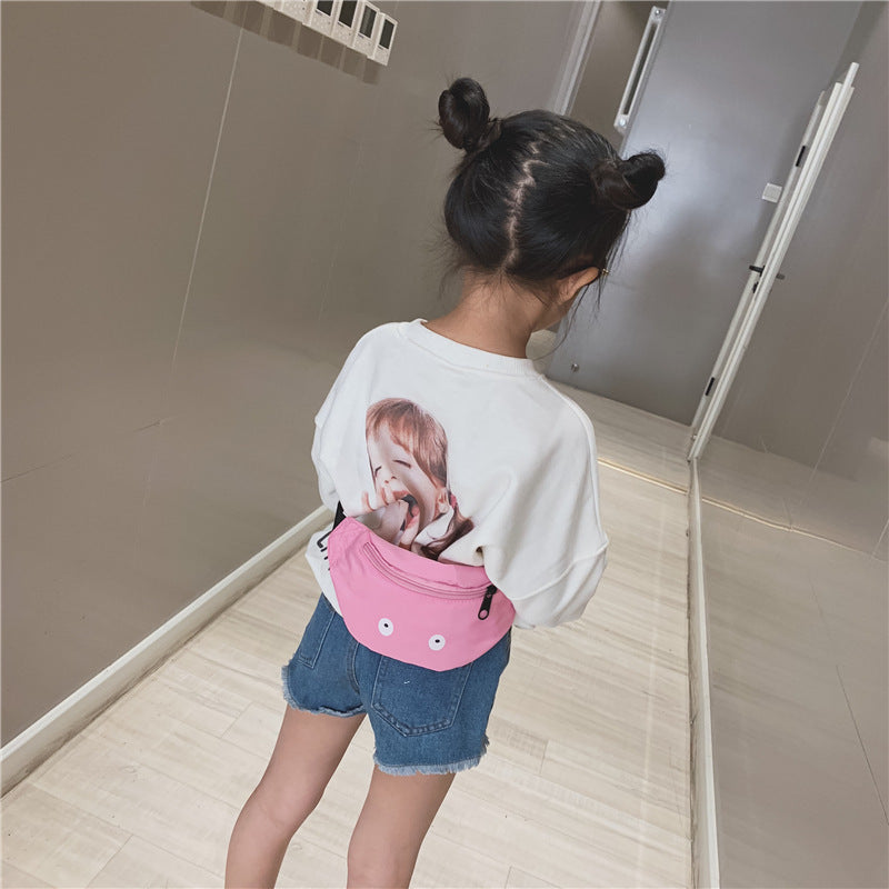 Children’s Single-Shoulder Waist Bag – Fun Patterned Kids’ Sling Bag