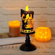 Halloween Decoration Props Candlestick Castle Pumpkin Small Night Lamp