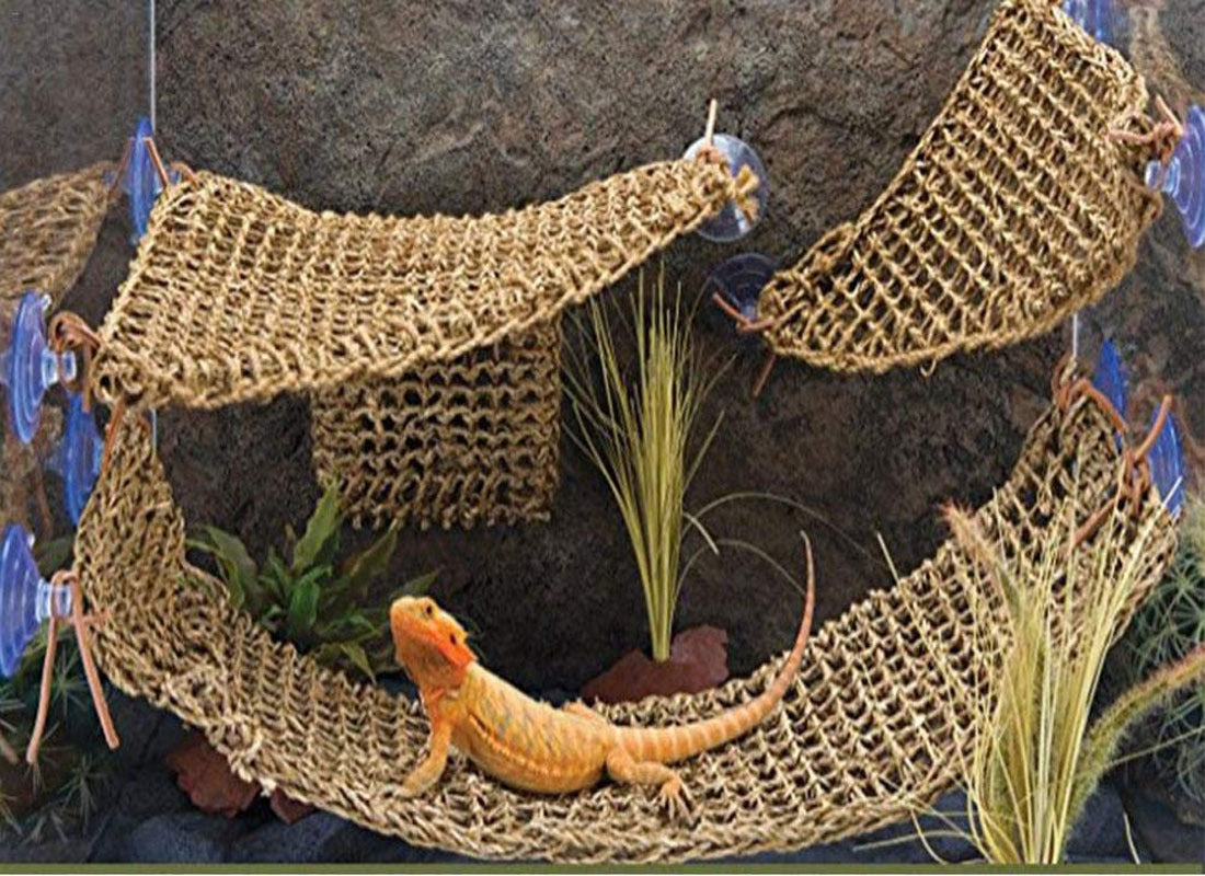 Sea Straw Rope Rectangular Hand-woven Pet Hammock Crawling Mat