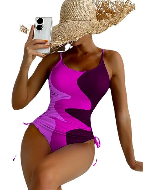 Swimsuit One-piece Sleeveless Fixed Swimming Trunks
