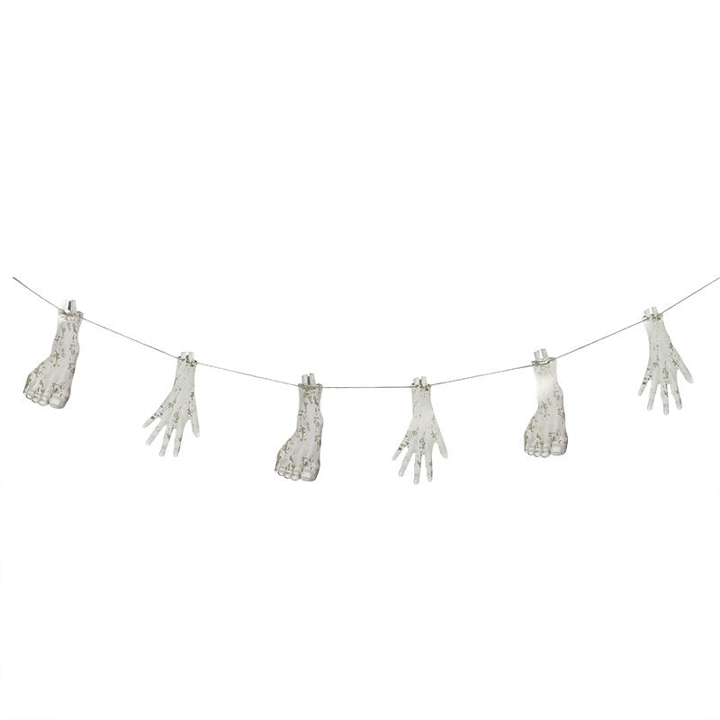 Halloween Decoration Haunted House Horror Upside Down Broken Hand Knife String