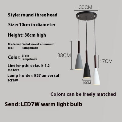Nordic Modern Restaurant Bar Simple Chandelier
