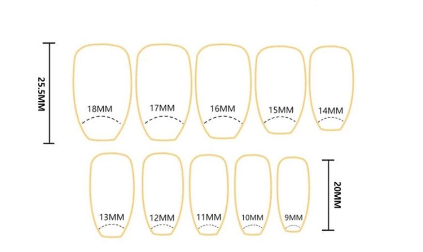 Women's Simple French White Edge Nail Sticker
