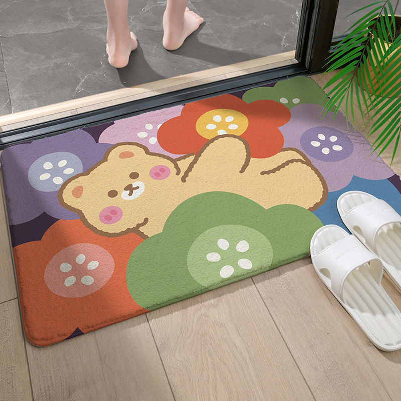 Entrance Floor Mat Bathroom Bathroom Entrance Absorbent Household Bedroom Carpet
