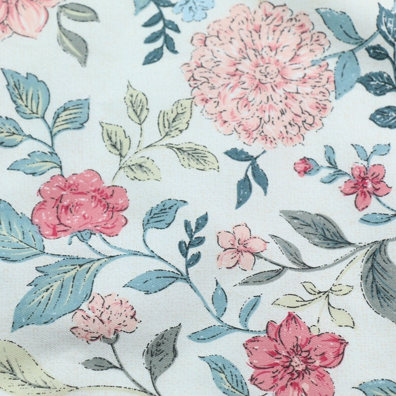 Pure Cotton Home Textile Twill Floral Print Fabric