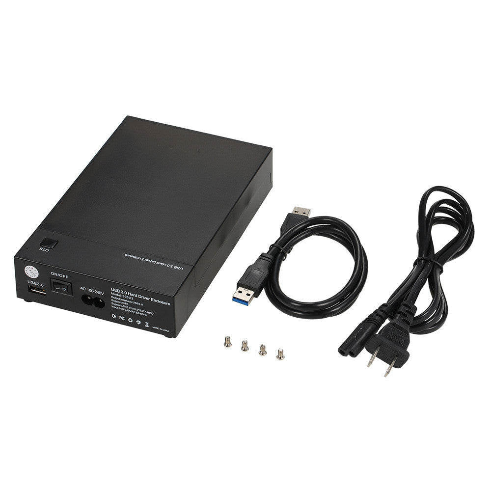 USB 3.0 Mobile & Desktop Hard Disk Box – Fast External Storage Enclosure