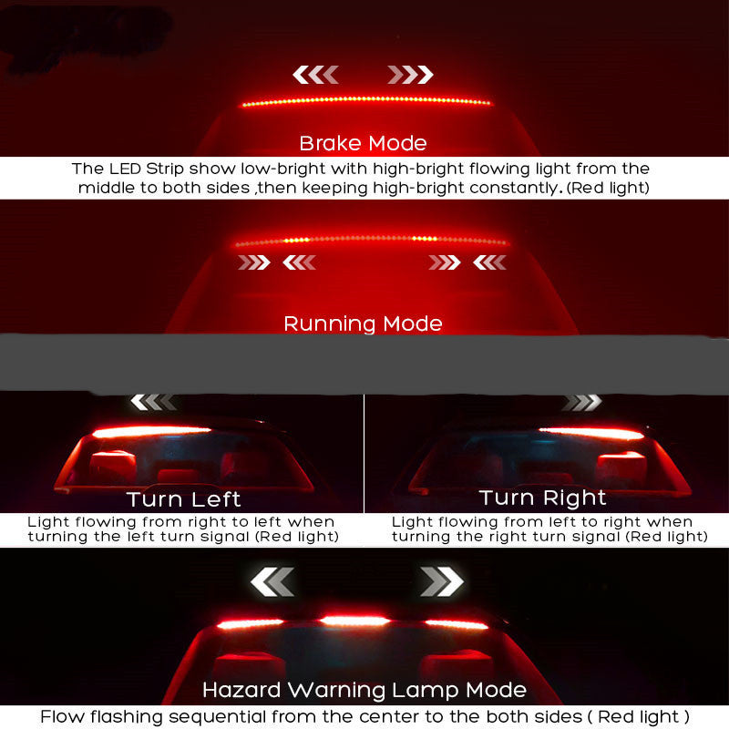 Brake Light Rear-end Collision Prevention Warning Light Rear Gear
