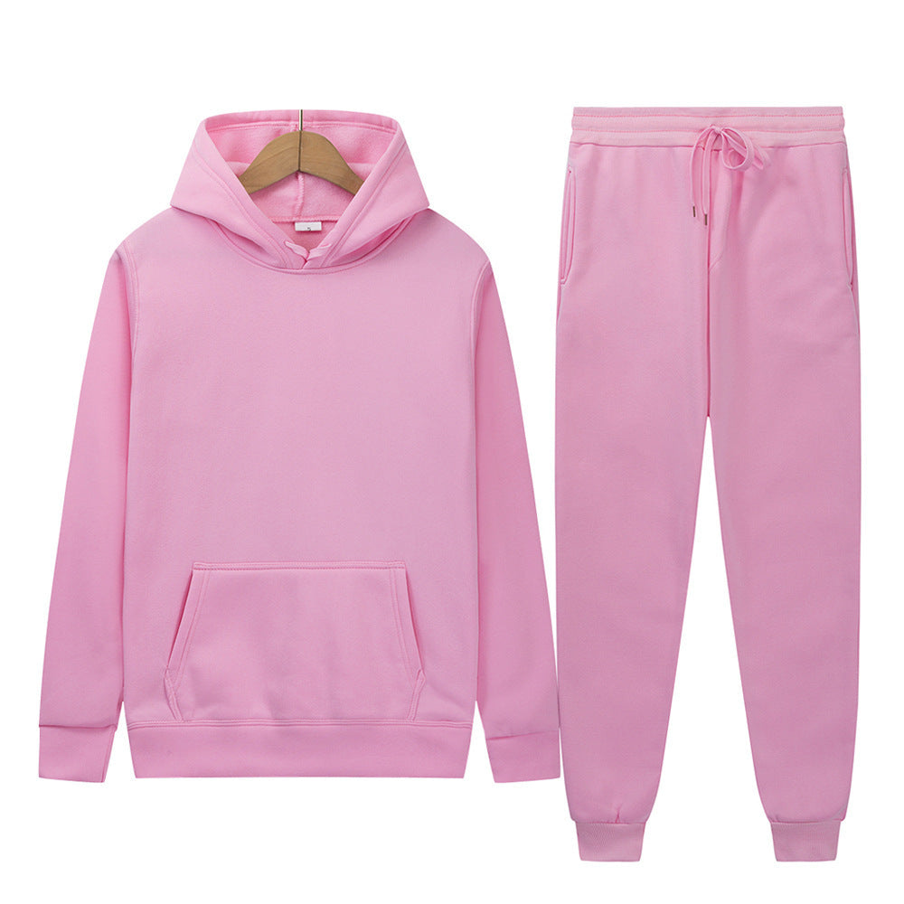 Men's Sport Suit Solid Color Light Board Fleece Warm