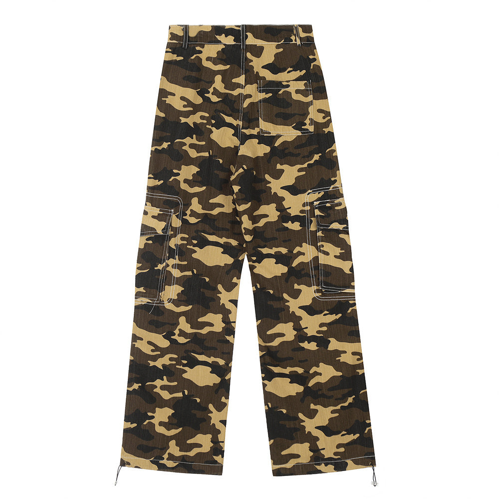 Men’s Camouflage Cargo Pants – Workwear Casual Sports Trousers