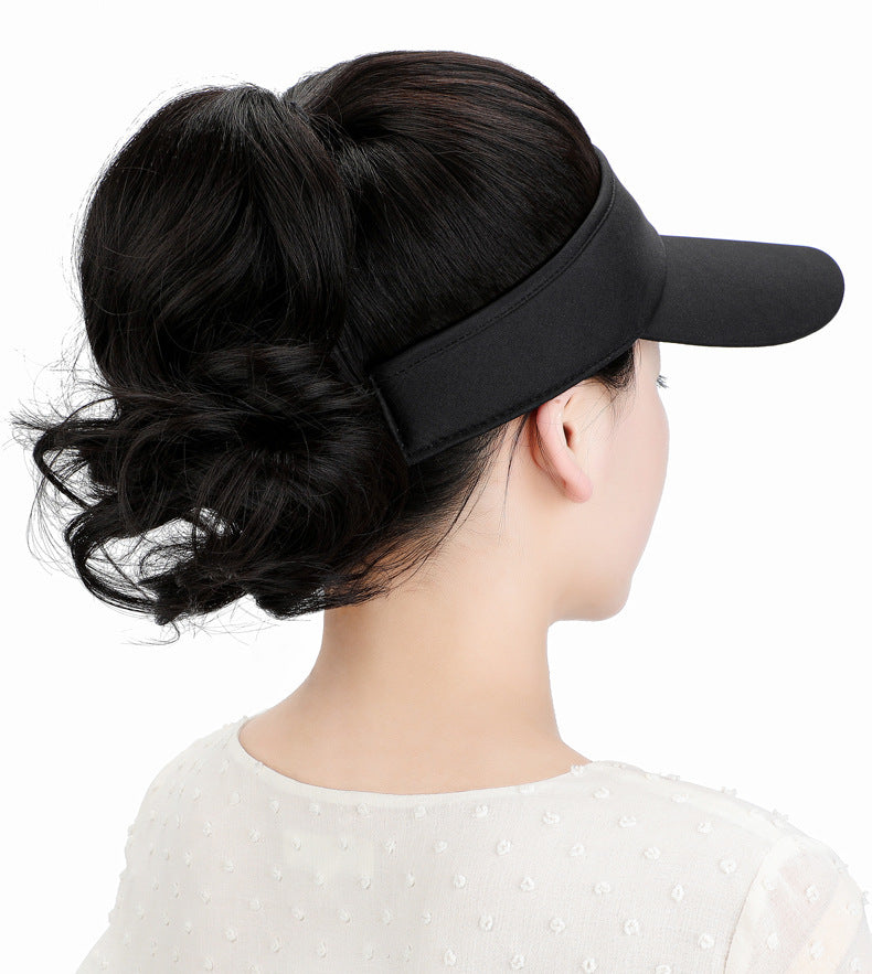 Women's High-temperature Fiber Hat Wig