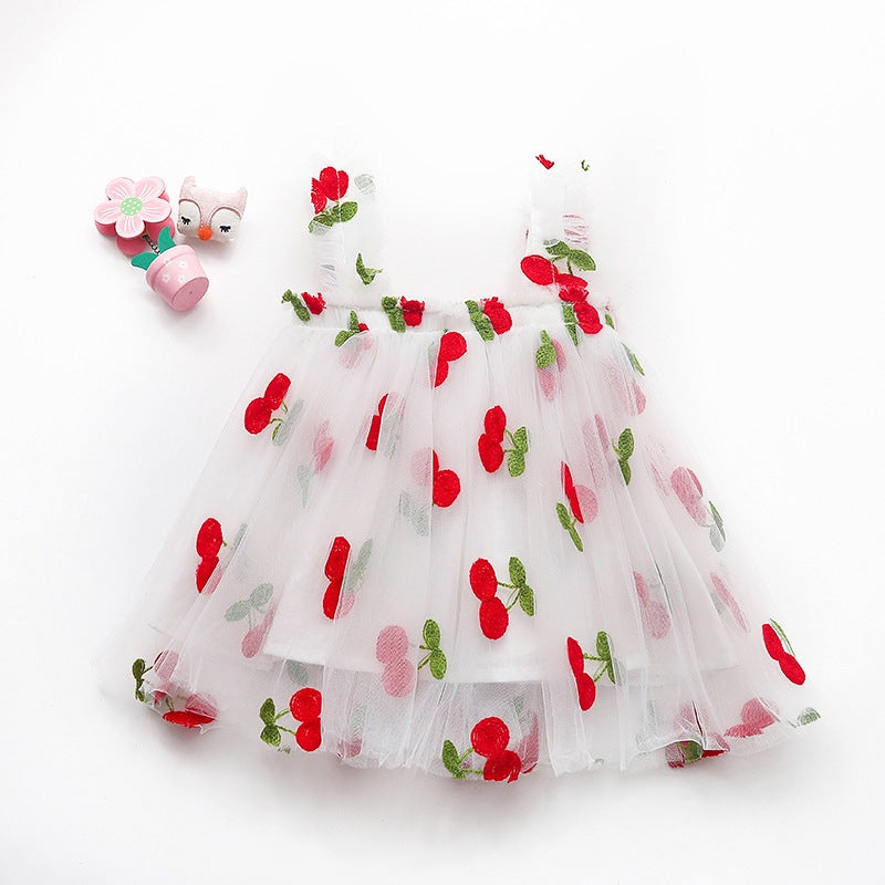 Summer New Suspender Girls' Dress Embroidery