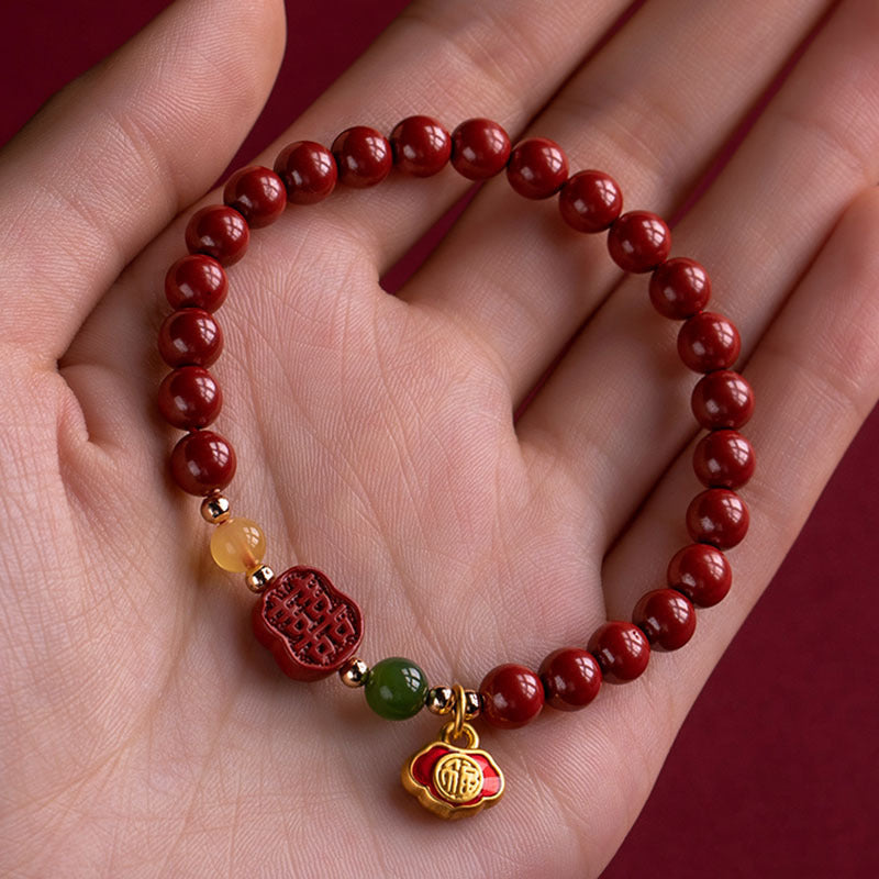 Raw Ore Emperor Sandstone Happy Eyebrow Bracelet For Women