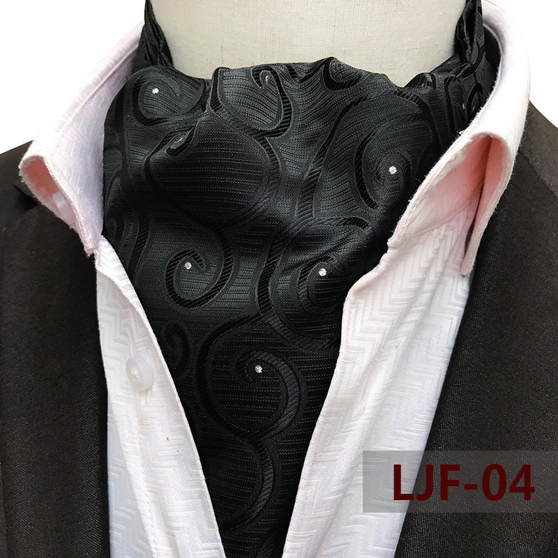 Men's British Jacquard Polyester Scarf