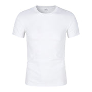 Men's CVC Cotton Short-sleeved Round Neck T-shirt