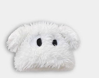 Funny Cartoon Big Eye Long Hair Puppy Plush Sleeve Cap