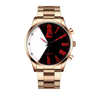 Rose gold with red needle