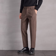 Thin Stretch Business Pants – Loose Wide-Leg Straight Trousers for Men