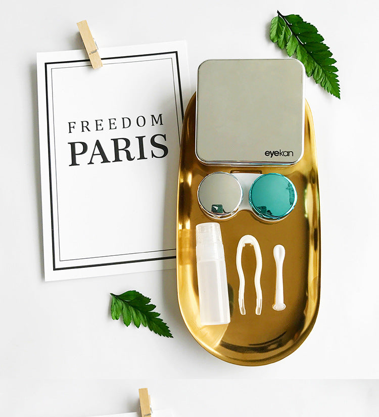Stylish Plastic Contact Lens Case – Compact & Travel-Friendly