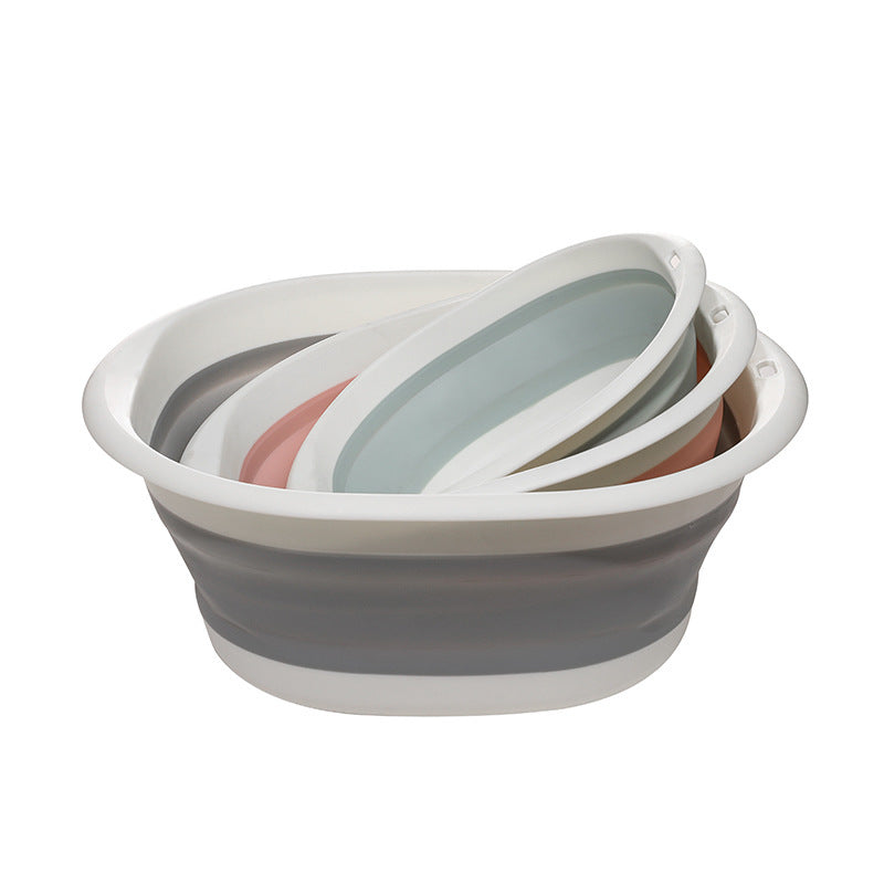 Unisex Foldable Plastic Baby Wash Basin Portable For Home