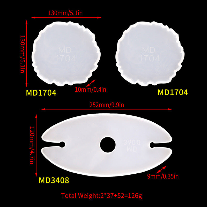 Silicone Non Toxic Wine Rack Mould Set For DIY Resin Crafts And Decor