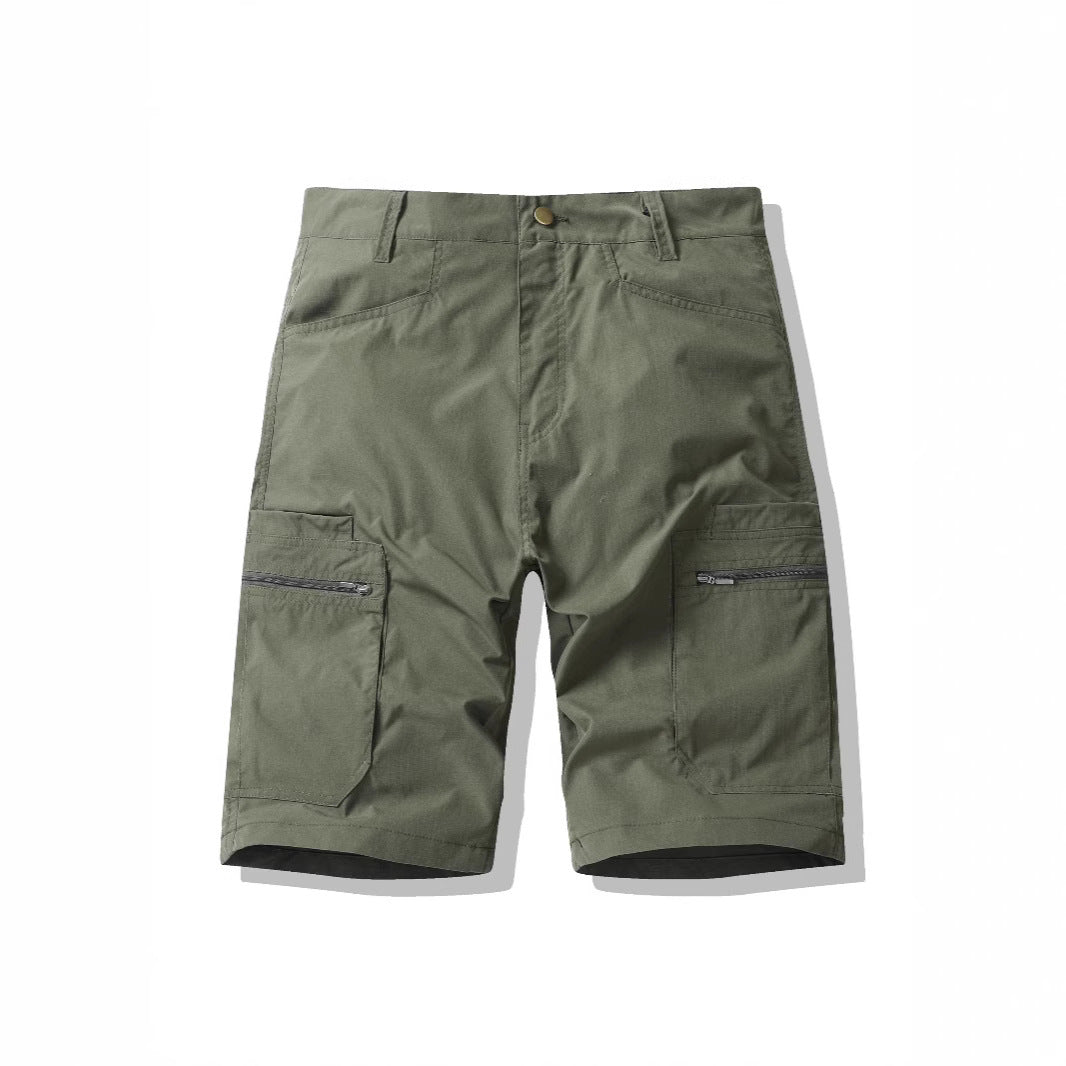 Men's Relaxed Fit Straight Short Polyester Retro Summer