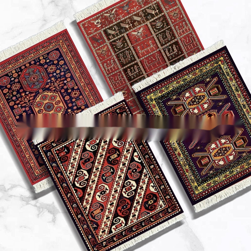 4 Sets Of Carpet Drinks Heat Insulation Coaster