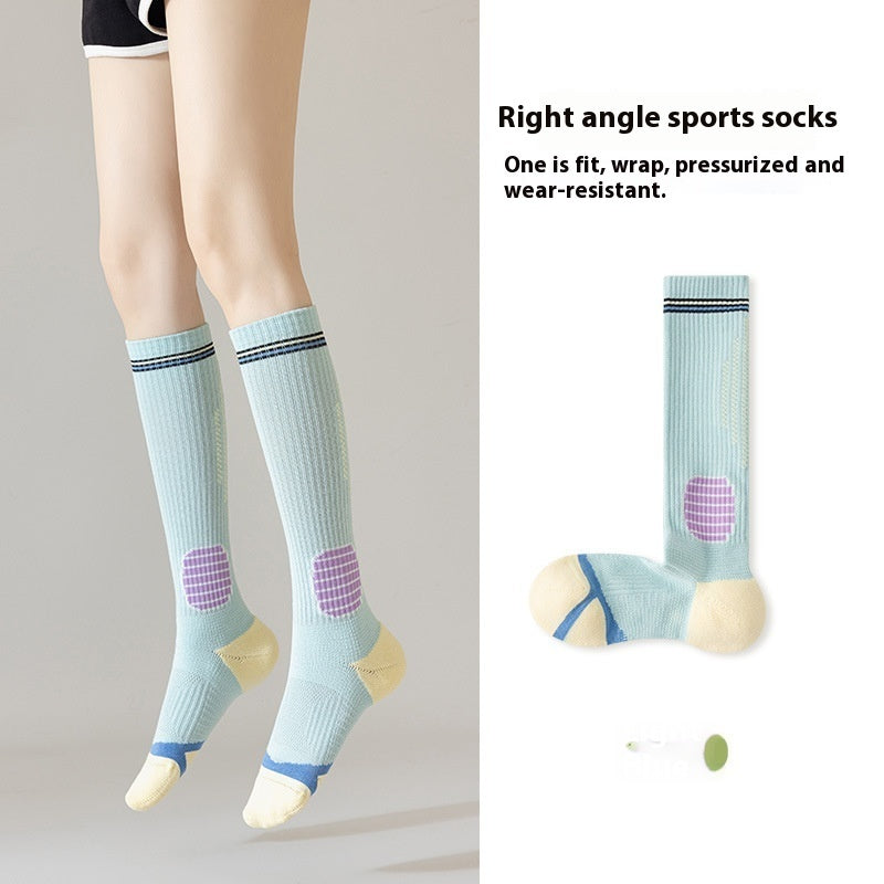 Women’s Long Compression Socks for Running Basketball Fitness
