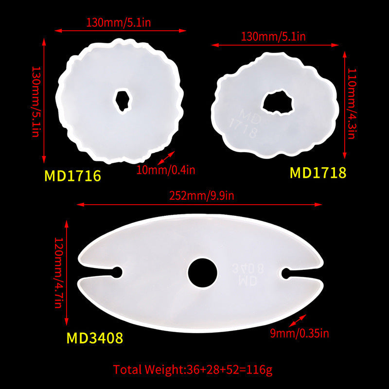 Silicone Non Toxic Wine Rack Mould Set For DIY Resin Crafts And Decor