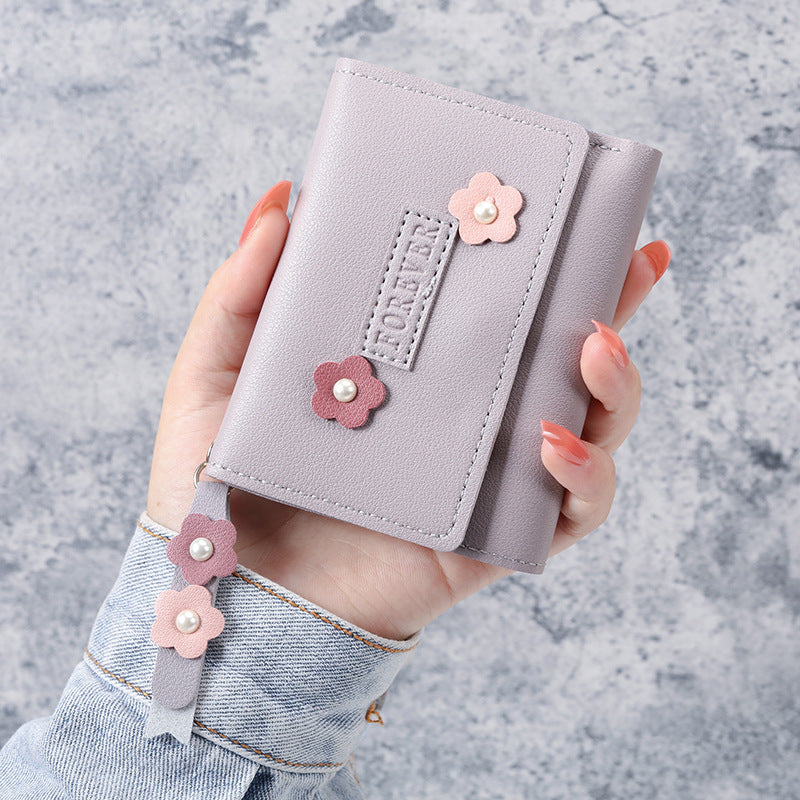 Unisex Buckle Closure PU Leather Slim Cardholder Wallet