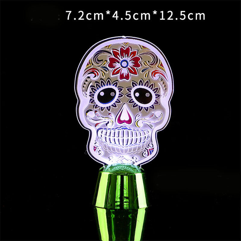 Halloween LED Night Light Desktop Horror Ornaments Lamp Holiday Bar Home Party Decoration Prop