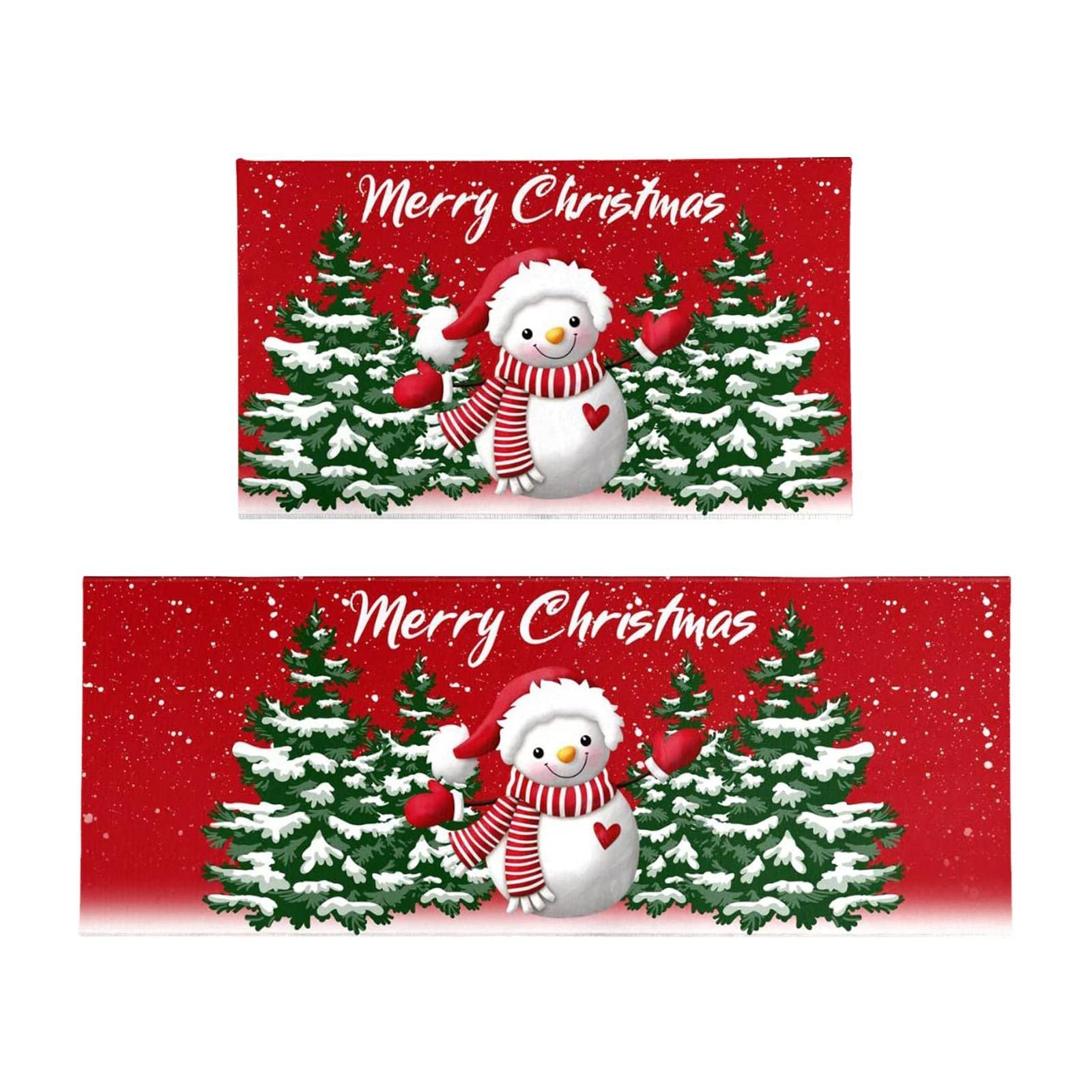 Christmas Winter Antislip Stain-resistant Entrance Absorbent Floor Mat
