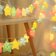 Creative LED Crackle Glass String Lights Colorful Decorative Lighting Chain