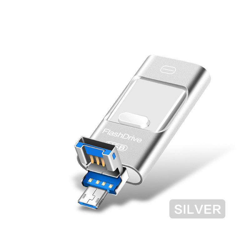 3-in-1 OTG USB Flash Drive – USB-C/Micro-USB/USB-A for Android & Computer (64–256GB)