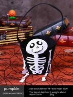 Pumpkin Cloth Bucket Skull