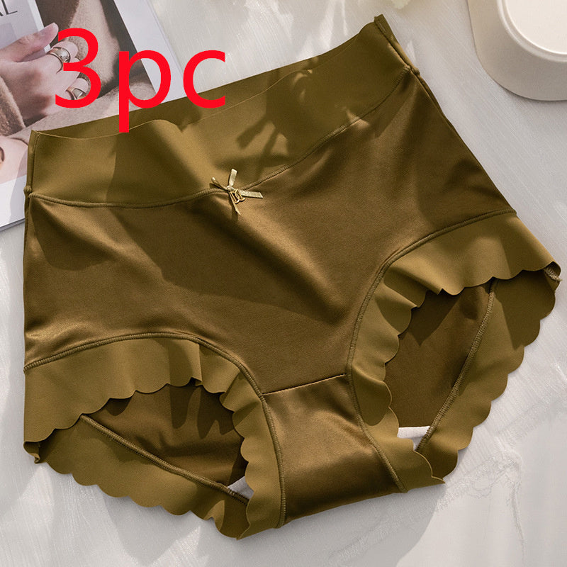 Women’s Seamless Satin ‘Ice Silk’ Underwear – Glossy Finish