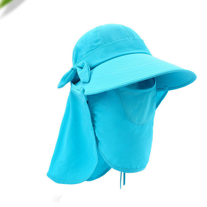 Women's Wide Brim Sun Visor Hat with UV Protection for Face and Neck