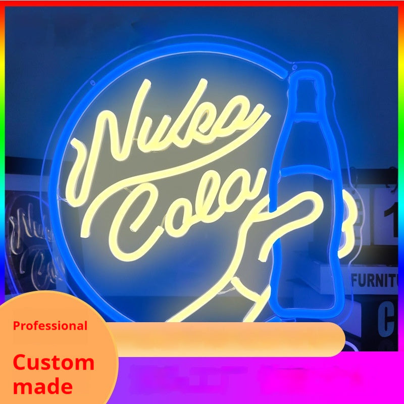 Modeling Neon Light Luminous Character Billboard Creative Light Bar