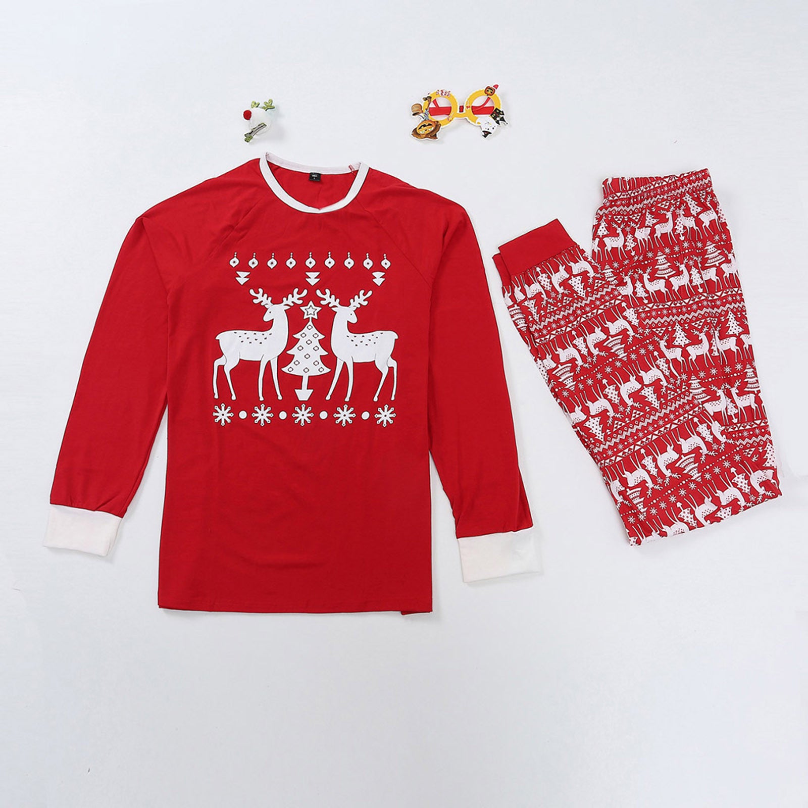 European And American Christmas Parent-child Home Set Pajamas