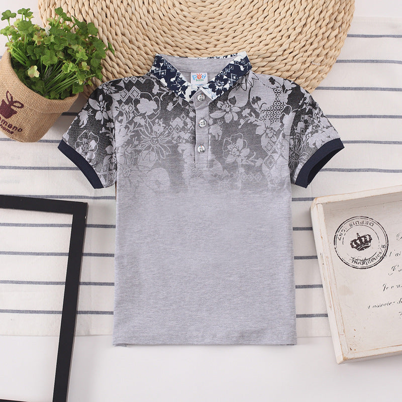 Boys Short Sleeve Casual Shirt Top Soft Cotton Everyday Wear