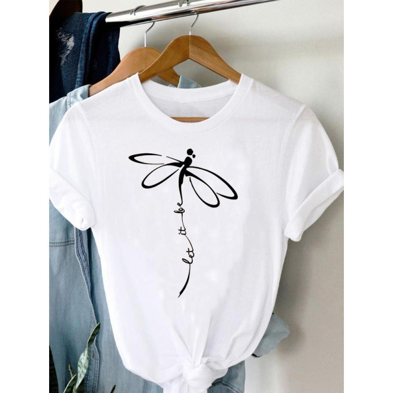 Women's Plus Size Short-sleeved T-shirt