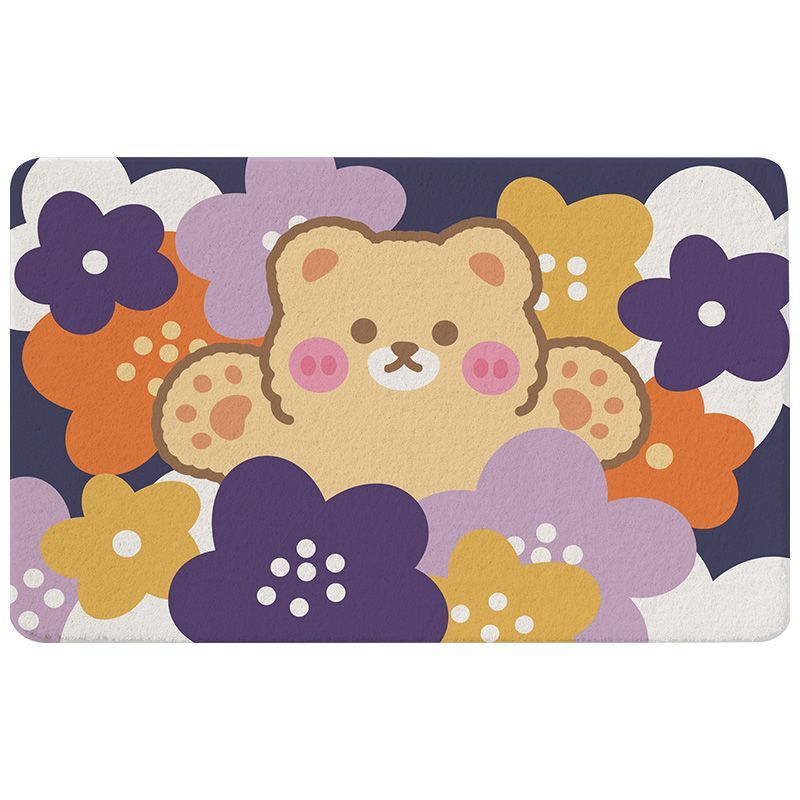 Entrance Floor Mat Bathroom Bathroom Entrance Absorbent Household Bedroom Carpet
